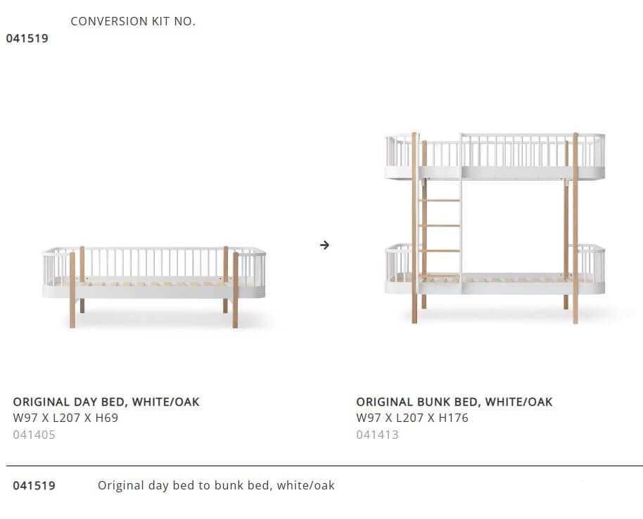 Letto Singolo Wood 90x200 cm Oliver Furniture-2 Colori Disponibili –  Decochic