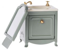 Sink dresser w. mirror, Mouse - Dark Mint