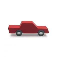 Puinen pikkuauto, punainen