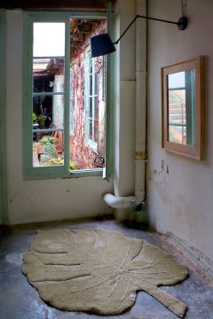 Pestävä matto, Monstera - Olive 120 x 180 cm