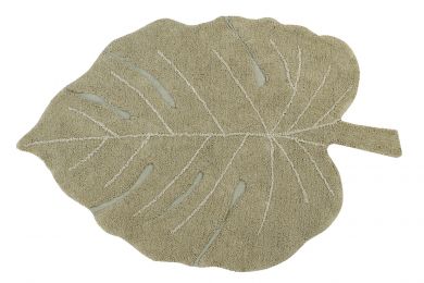 Pestävä matto, Monstera - Olive 120 x 180 cm