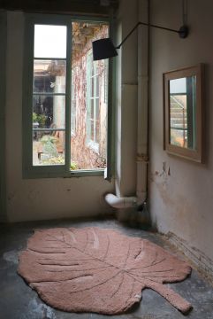 Pestävä matto, Monstera - Vintage Nude 120 x 180 cm
