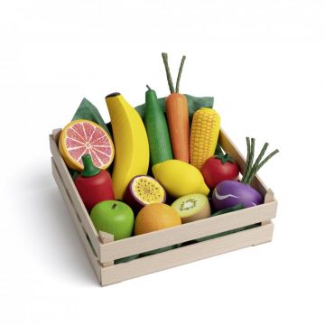 Fruits & vegetables in basket XL