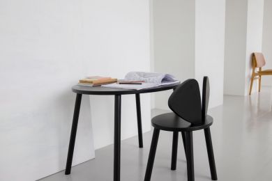 Koululaisen pöytä ja tuoli, Mouse (5-10v), Musta