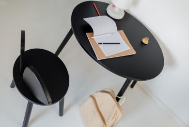 Koululaisen pöytä ja tuoli, Mouse (5-10v), Musta