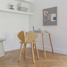 Koululaisen pöytä ja tuoli, Mouse (5-10v), Tammi