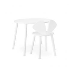 Koululaisen pöytä ja tuoli, Mouse (5-10v), Valkoinen