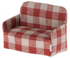Maileg sohva, punaruudullinen