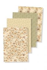 Wrapping&craft Paper 4-pack Flowers