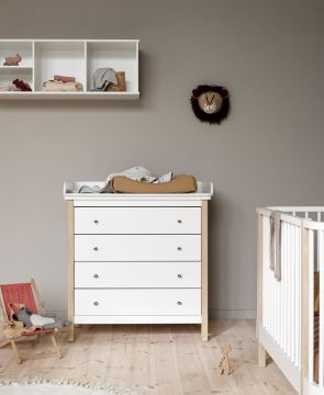 Wood nursery dresser 1