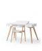 Wood desk 72 cm & armchair 