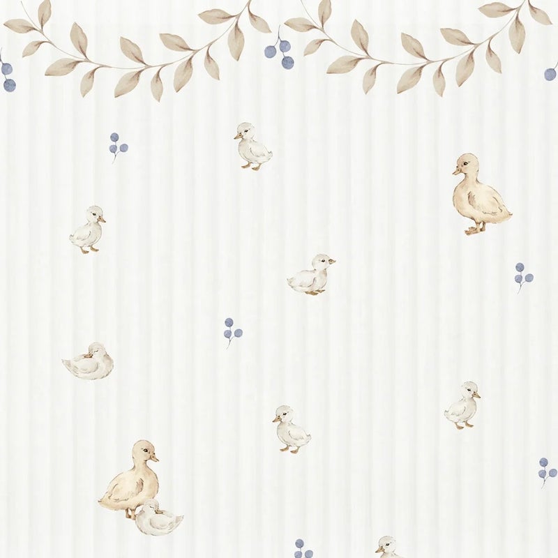 Tapetti: Ducklings with ornaments